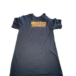 Under Armour Tee with Bold Orange Logo Men’s Small